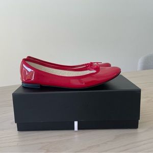 Repetto Cendrillon Ballet Flats Red Patent size 39
